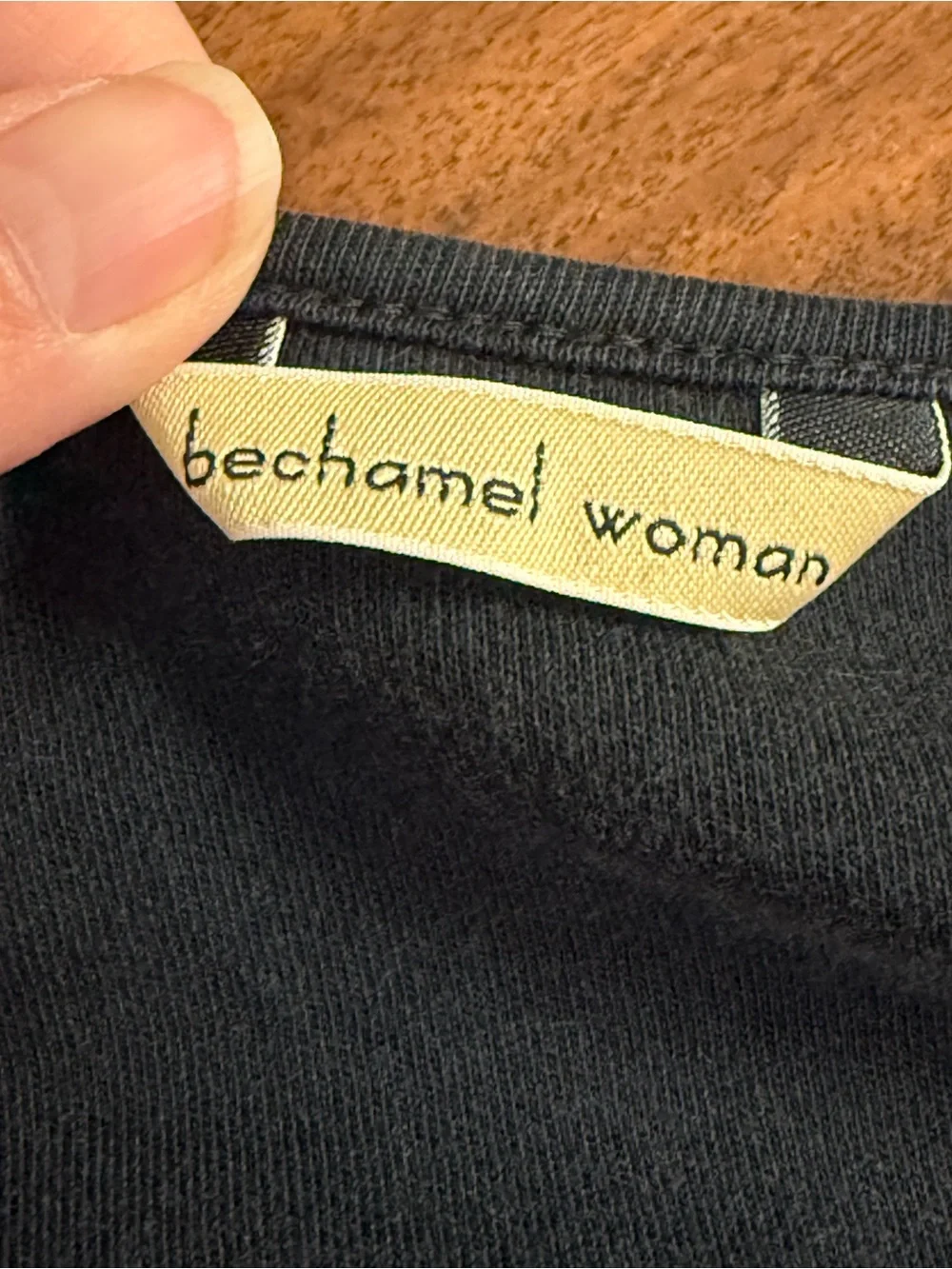 Bechamel Woman 3X Black Embroidered Graphic Art Tunic Cotton Boho Top - Picture 6 of 9